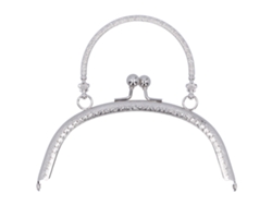 Hebilla Metálica Para Cartera De 16,5 Cm, Cierre Para Bolso Diy, Color Plata, Accesorios De Costura.