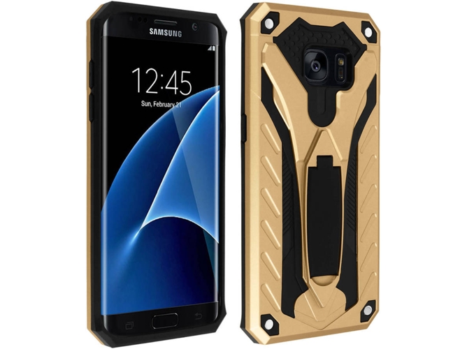 Carcasa Samsung Galaxy S7 Edge AVIZAR Serie Phantom Dorado