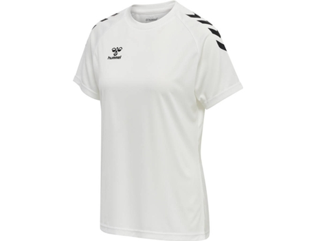 Camiseta para Mujer HUMMEL Core Poly Blanco para Multideportes (L)