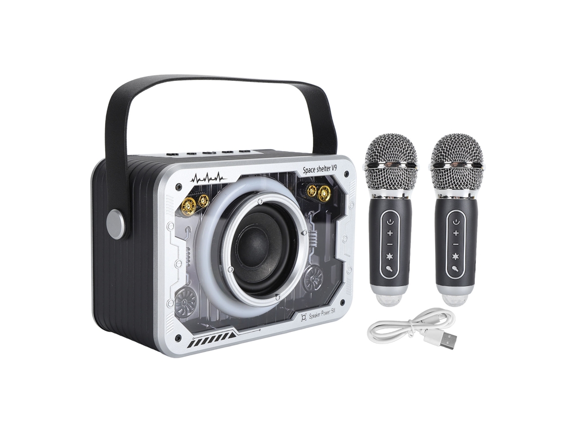 Ats-máquina De Karaoke Para Niños Inalámbrica Mini Portátil Con Altavoz Bluetooth Y Micrófono Platsa