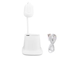 Lámpara de mesa plegable con pantalla digital y carga USB, ideal para el cuidado de los ojos, ideal para sala de estar y dormitorio.