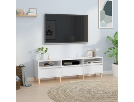 Mueble De Tv VIDAXL Blanco Madera contrachapada (150x30x44.5 cm)