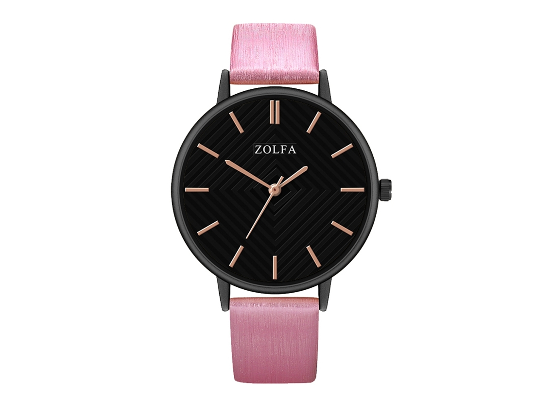 Reloj de cuarzo clásico, elegante, estilo de negocios, par unisex, regalo rojo y rosa