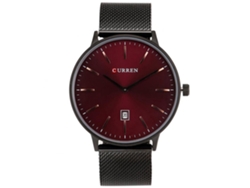 Reloj De Cuarzo De Aleación Con Correa De Red Fashion Para Hombres Empresariales Con Calendario 02