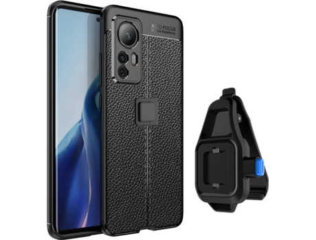 Funda + Soporte de Cintura Xiaomi 12 Rugged Leather Negro