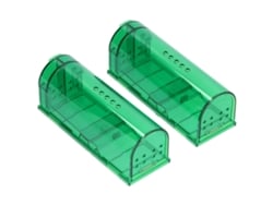 2 Trampas Automáticas De Plástico Impermeables Para Ratones, Ideales Para El Hogar Y Restaurantes.