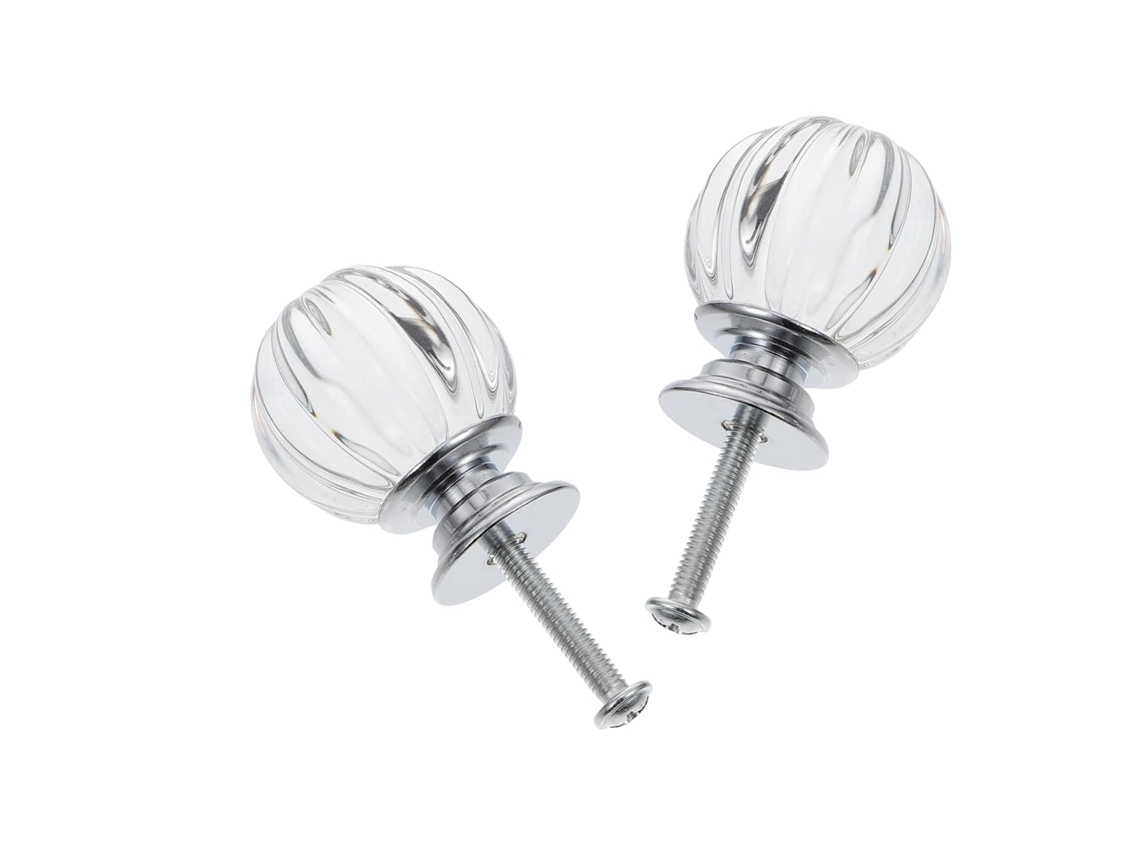 Juego De Pomos De Cristal Transparente Para Lámparas De Pie (accesorios Para Pantallas De Lámparas)