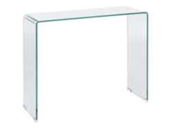 Aparador de estilo minimalista BELIANI Kendall de Vidrio templado Transparente 90x30x75