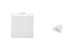 Paneles de pared 3D, material de PVC, diseño personalizable, 50x50cm B