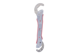 Llave Universal Multifuncional Ajustable Con 2 Cabezales De Trinquete, De 9 A 45 Mm, De Acero De Alto Carbono, Cromada.