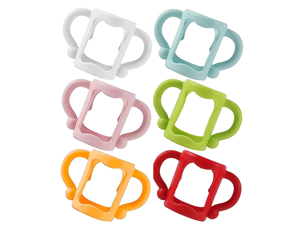 Asas de fácil agarre para sujetar tu propia botella (Azul, Verde, Rojo, Blanco, Rosa, Naranja, Estrechas)