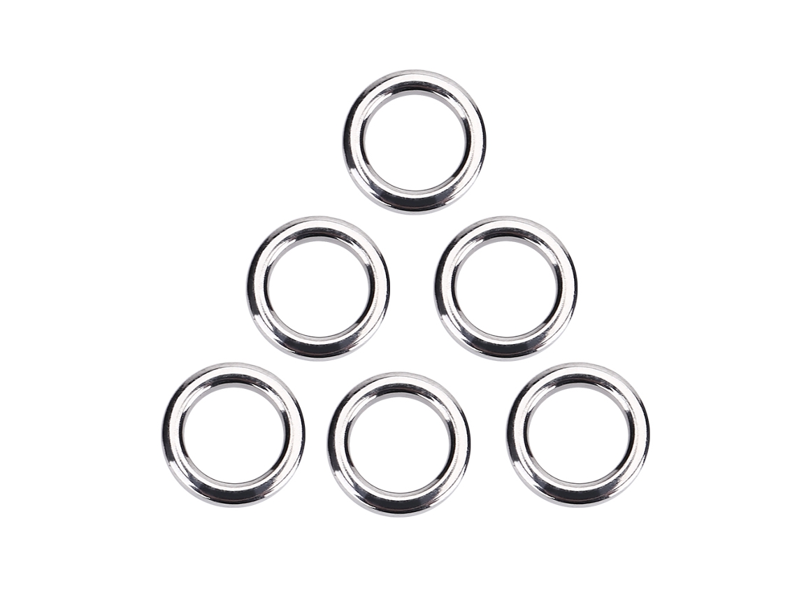50 Anillos De Pesca De Acero Inoxidable, Conectores Para Cebo, Accesorios De Pesca (l)