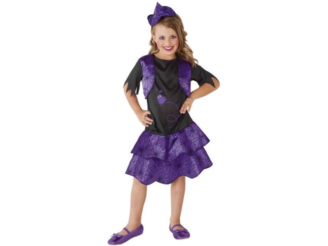 Disfraz de Niña DISFRAZZES Bruja Granuja Morado (Talla: 8 a 10 años)