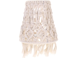 Pantalla De Lámpara De Mesita De Noche De Cuerda De Algodón Beige Bohemio, Protección Ocular, Fácil De Instalar, Para