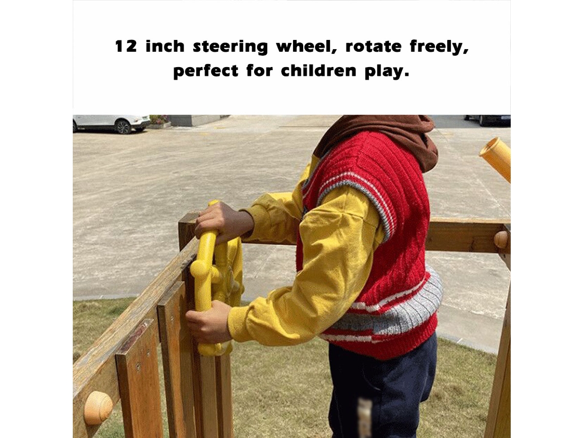Volante De 12 Pulgadas Para Parque Infantil Pirata, Accesorio Para Jardín Y Casa Del Árbol.