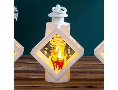 Adorno de Navidad Portátil Creativo Pequeña Lámpara Aceite Linterna Colgante Retro