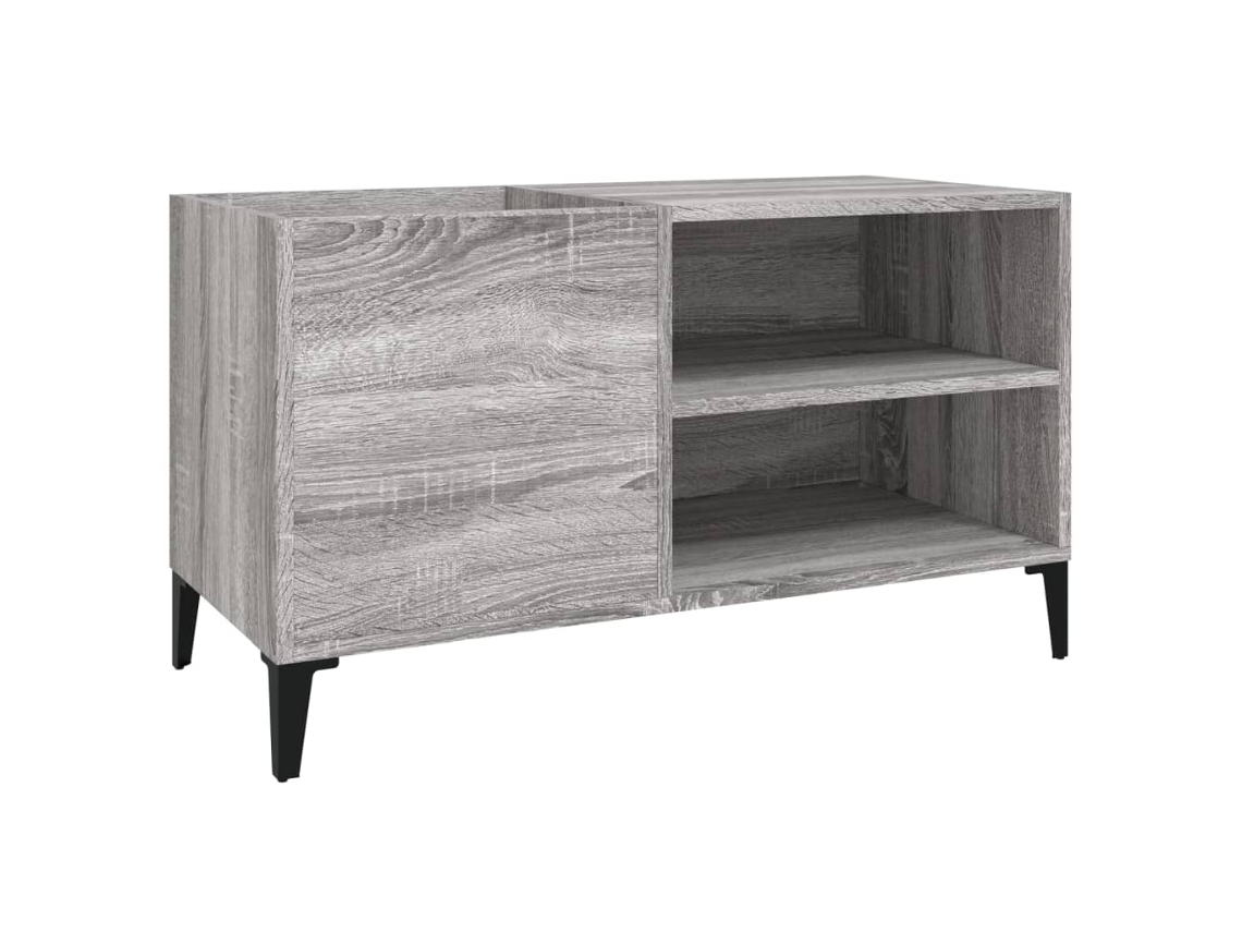 Maison Exclusive - Mueble Discos Madera Contrachapada Gris Sonoma 84,5x38x48 Cm