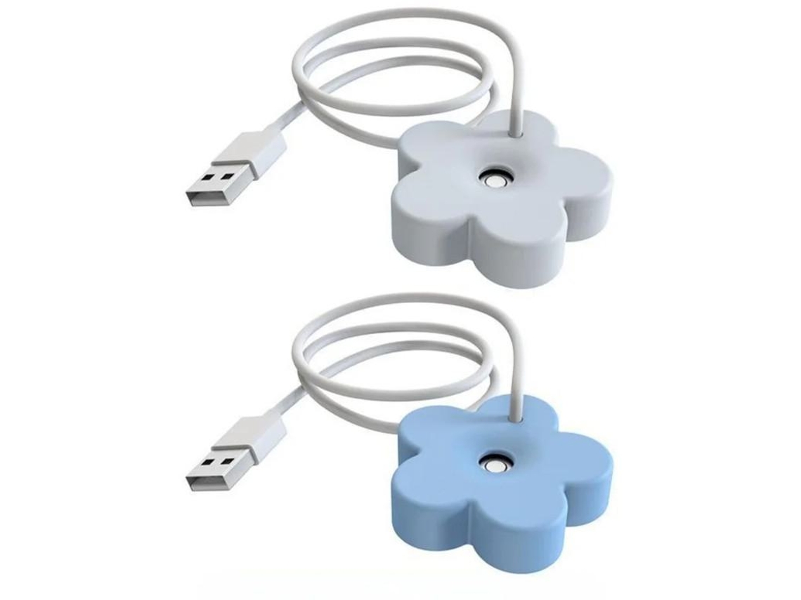Mini Humidificador Para Plantas Flor Creativa Usb Blancoazul Yizhood Blancoazul