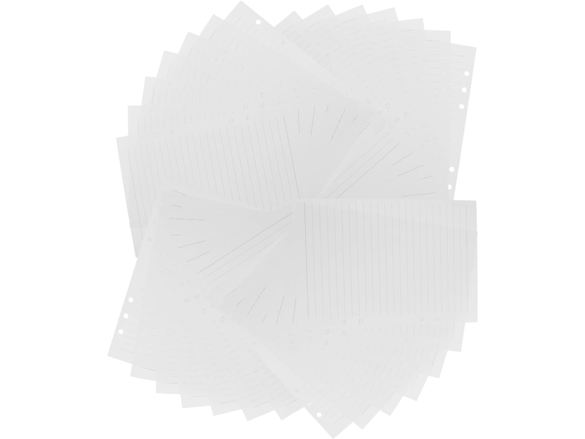 Papel Suelto Rayado Tamaño A5, Tamaño Universitario, Recambio Para Carpeta De 6 Anillas, 225
