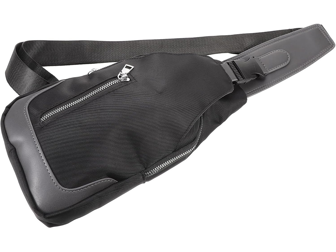 Bolso De Hombro Para Hombre Con Puerto Usb, Gran Capacidad, Tela Oxford, Múltiples Compartimentos.