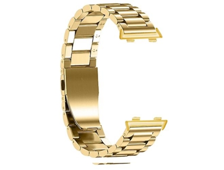 Correa De Reloj Inteligente Para Reloj Oppo Correa De Reloj De Acero De 46 Mm Con Tres Cuentas Doradas VENISYMLIS
