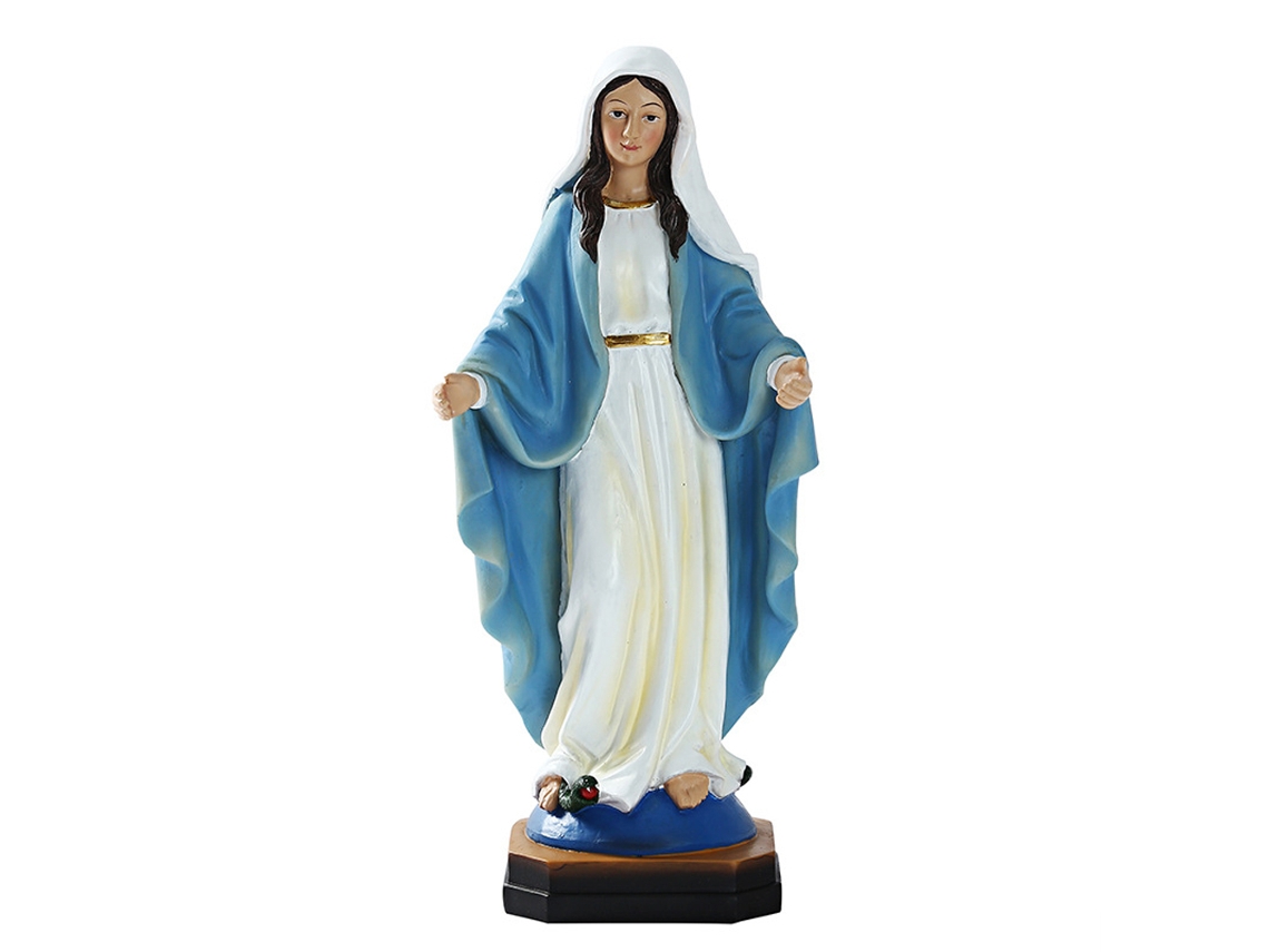 Estatua De Resina De La Virgen María, Adorno Religioso Cristiano, Decorativo Para El Hogar.