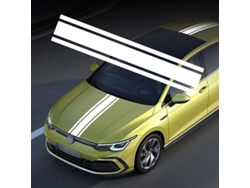 Sticker de Rayas para Capó de Coche Material Vinilo Impermeable Fácil Instalación Y Remoción