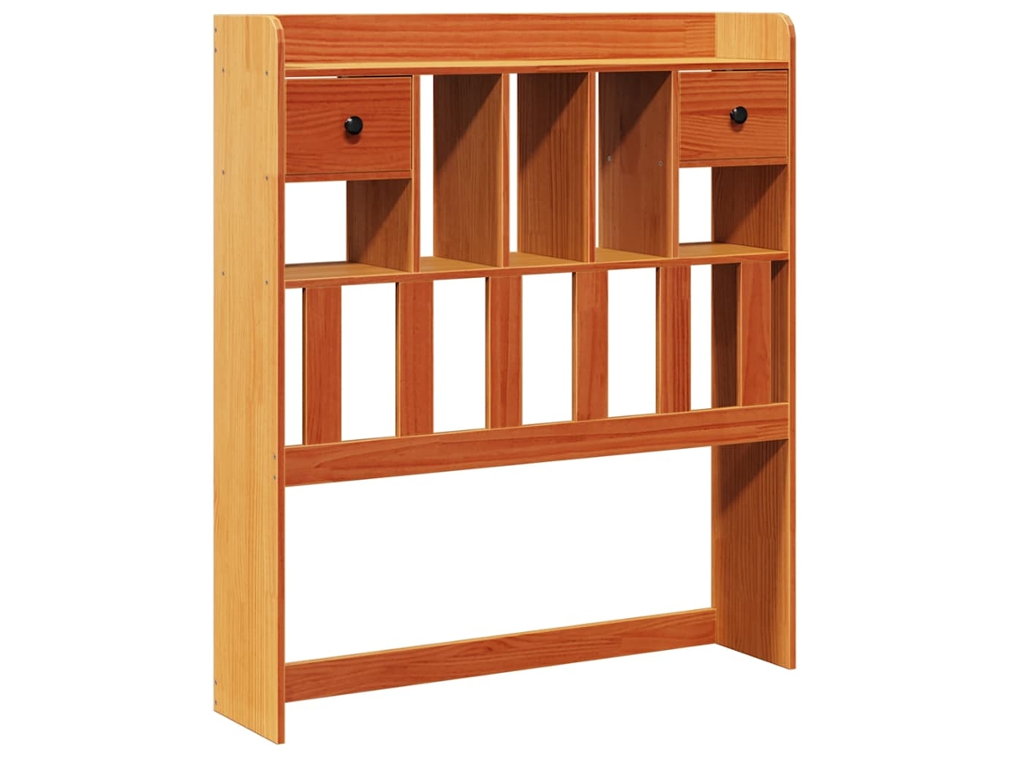 Maison Exclusive - Cabecero De Cama Almacenaje Madera Maciza Pino Marrón 100 Cm