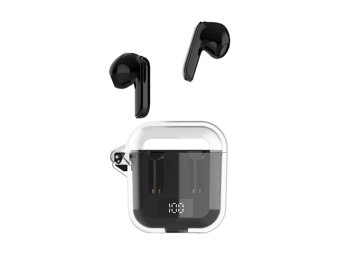 Nuevos Auriculares Inalámbricos Bluetooth Intrauditivos Tm90 Con Pantalla Digital Y Compartimento