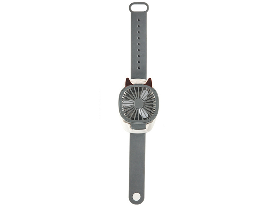 Ventilador Personal Chrui Con Pulsera, 3 Velocidades, Recargablegris