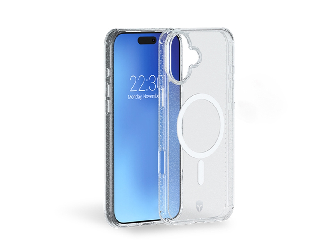 Funda Magsafe Air Reforzada Sistema Tryax para iPhone 16 Plus FORCE CASE Plástico Transparente