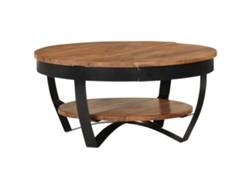 Mesa de Centro de Apoyo 65X65X32 Cm Madera de Acacia Maciza