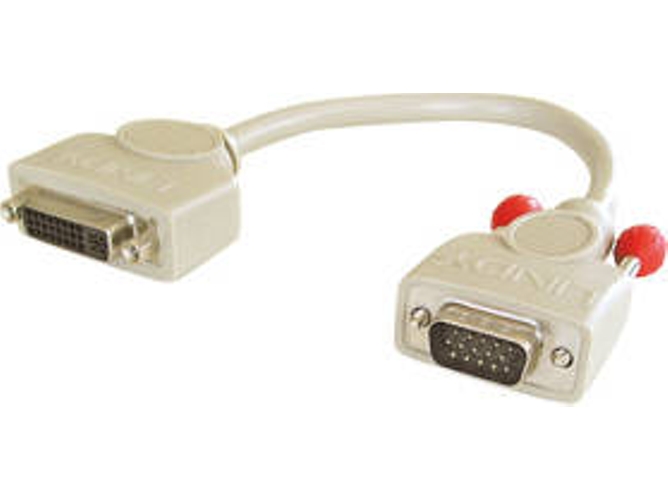 Adaptador de cable de vídeo LINDY VGA to DVI Analogue Adapter Cable, 0.2m