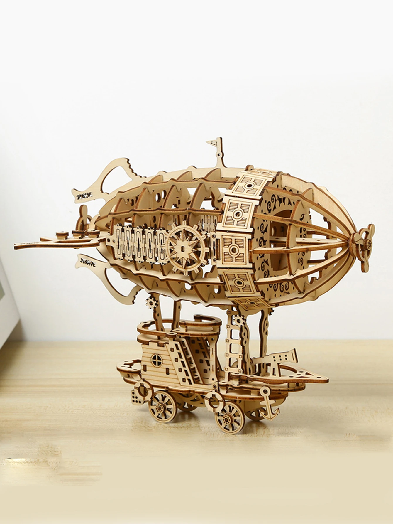 Kit De Montaje De Modelo De Dirigible De Madera 3d, Kit De Montaje De Modelo Educativo Para Adultos
