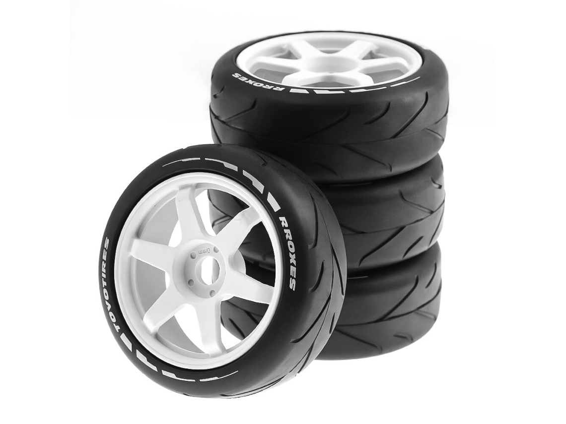 Neumáticos de rally para carretera, ruedas hexagonales de 17 mm para ARRMA ZD Racing HSP HRN X3GT 1/7 1/8 RC, piezas de modelos de vehículos