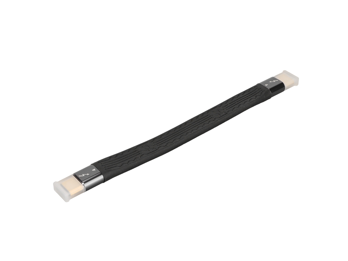Cabo Curto Usb C Para Usb C 100w Pd Carga Rápida 40gbps 8k 60hz Fpc Flexível Duplo Tipo C