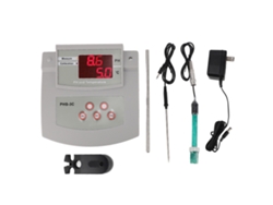 Medidor de pH de sobremesa para laboratorio con alta precisión y calibración automática.