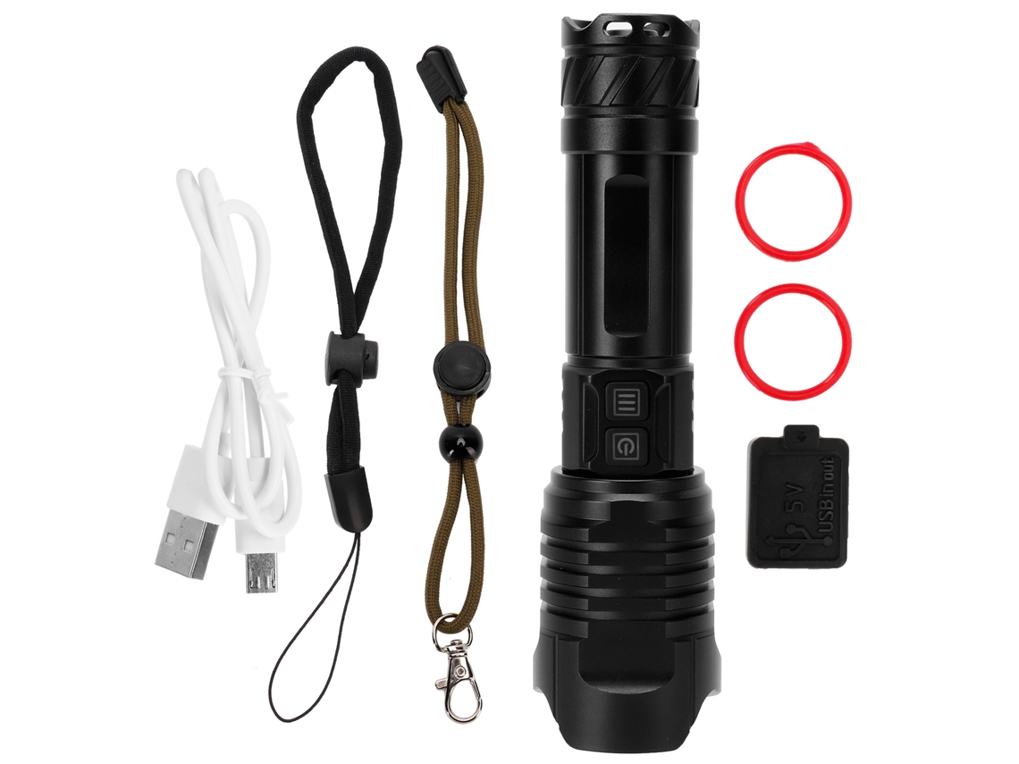 2026-linterna Recargable Usb Plegable Con Zoom De Aleación De Aluminio Para Exterior, Linterna Potente Herramienta De Iluminación