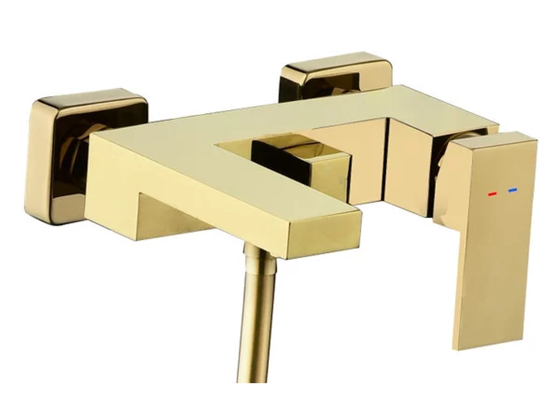 Grifo Para Bañera 5 Montaje En Cubierta 100 Latón Dorado Cepillado