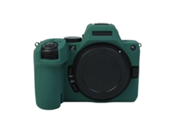 Funda protectora de silicona suave con textura de lichi para Nikon Z5ii verde XIAOMOYU
