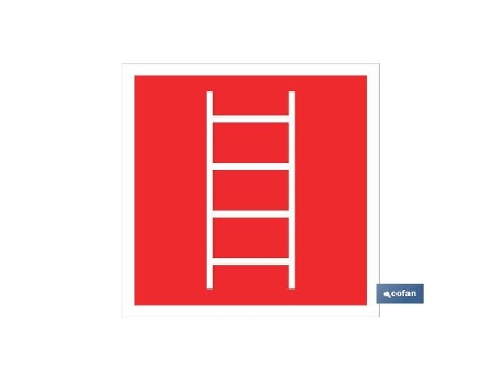 Señal luminiscente 210x210 escalera incendios