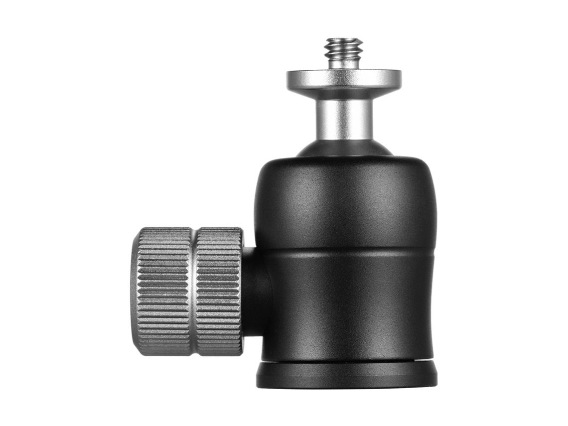2026-cabeza De Bola Metálica 360 Grados Para Trípode, Monopie Y Soporte De Luz Con Tornillo 1/4"