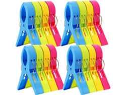HYMNORA Clips para toallas de playa, 16 piezas