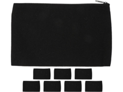 Estuche 21u De Lona Blanco Cremallera Para Escolar
