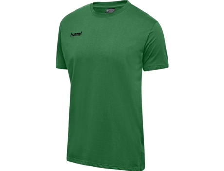 Camiseta de Hombre HUMMEL Go Talla Algodón Verde (L)