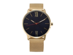 Reloj De Pulsera Para Hombre De Acero Resistente Al Agua Con Display Analógico De Cuadro Redondo