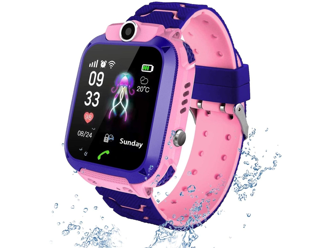 Reloj inteligente para niños, resistente al agua, con pantalla táctil, para niños y niñas de 3 a 13 años, Ly Ebike (rosa)