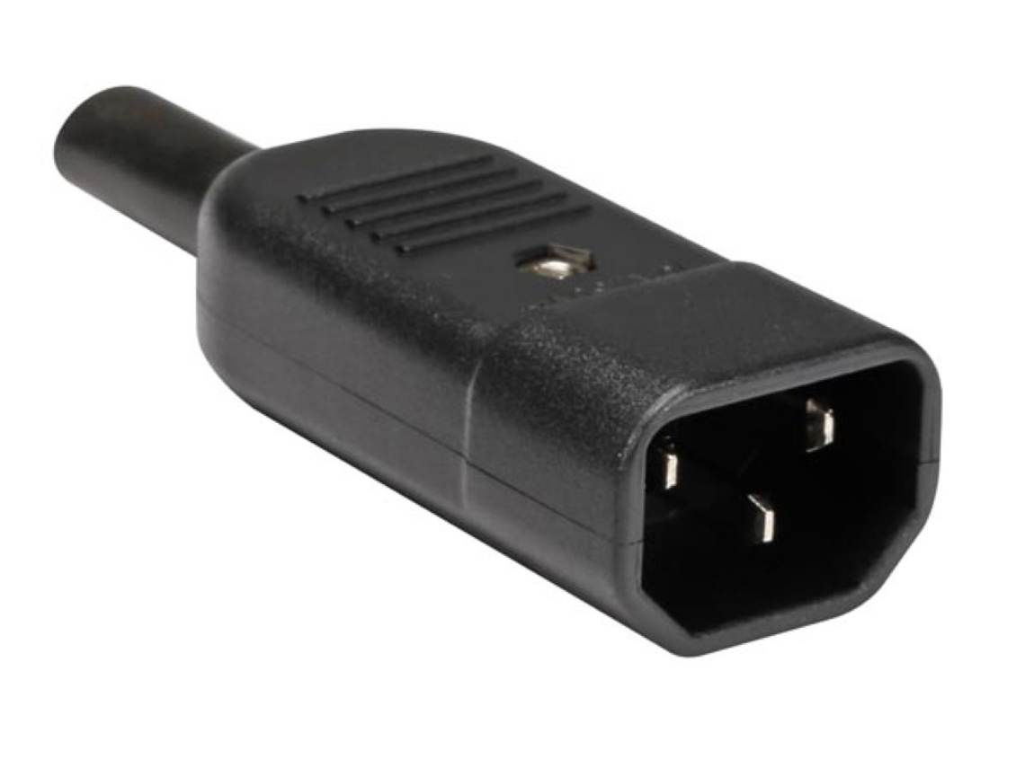 Enchufe Macho Iec C14 Para Alimentación De Extensión