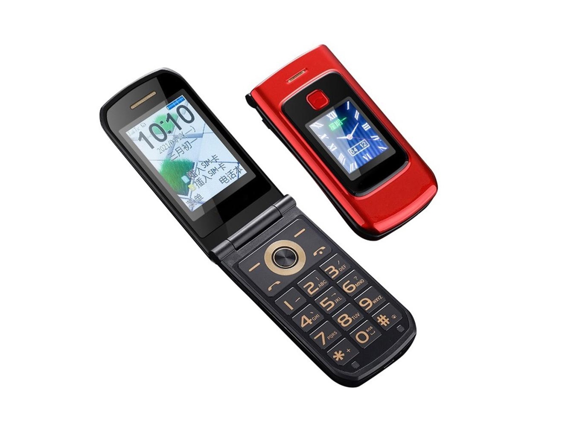 Teléfono Móvil Plegable Para Ancianos Con Botones Grandes, Teléfono Celular Plegable De Doble Tarjeta