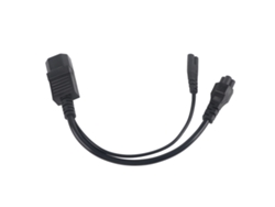 Cable De Alimentación Iec320 C14 Macho A C5 C7 Hembra, 1 Entrada, 2 Salidas, 10 A, 250 V, Resistente Al Agua, Adaptador